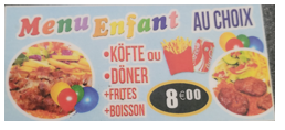 Menu Enfant