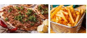 Pizza Turque Frites + Viande